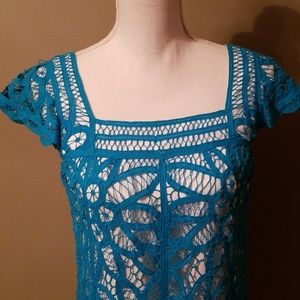 Betsey Johnson Dresses - Blue Capped Sleeve Betsy Johnson Dress Betsey Johnson Dresses - Blue Capped Sleeve Betsy Johnson Dress